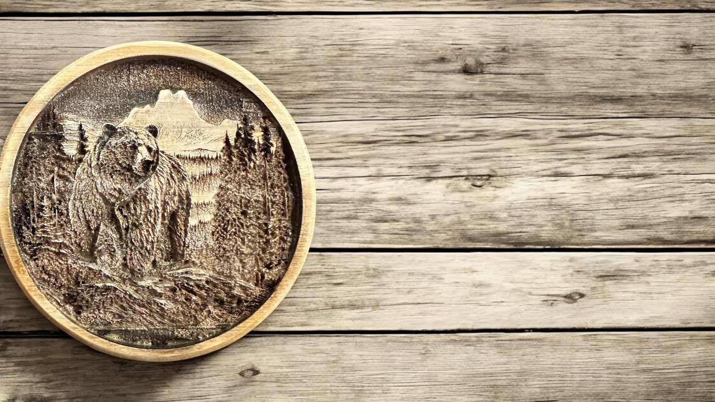 Laser Engraved wood coasters