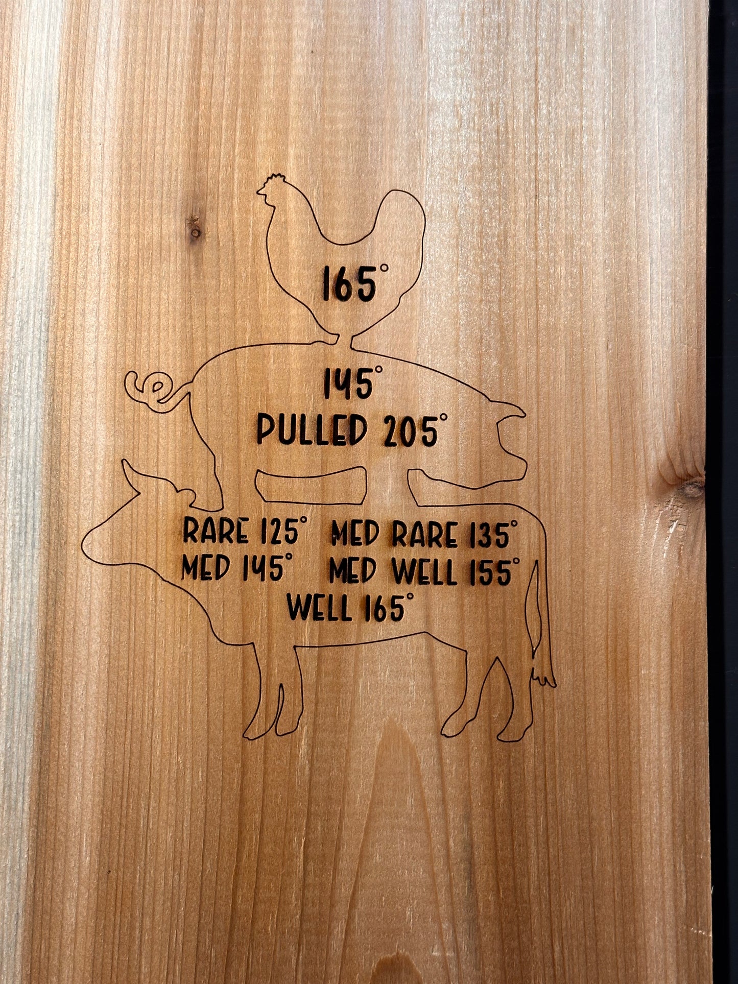 Engraved Cedar Grilling Plank