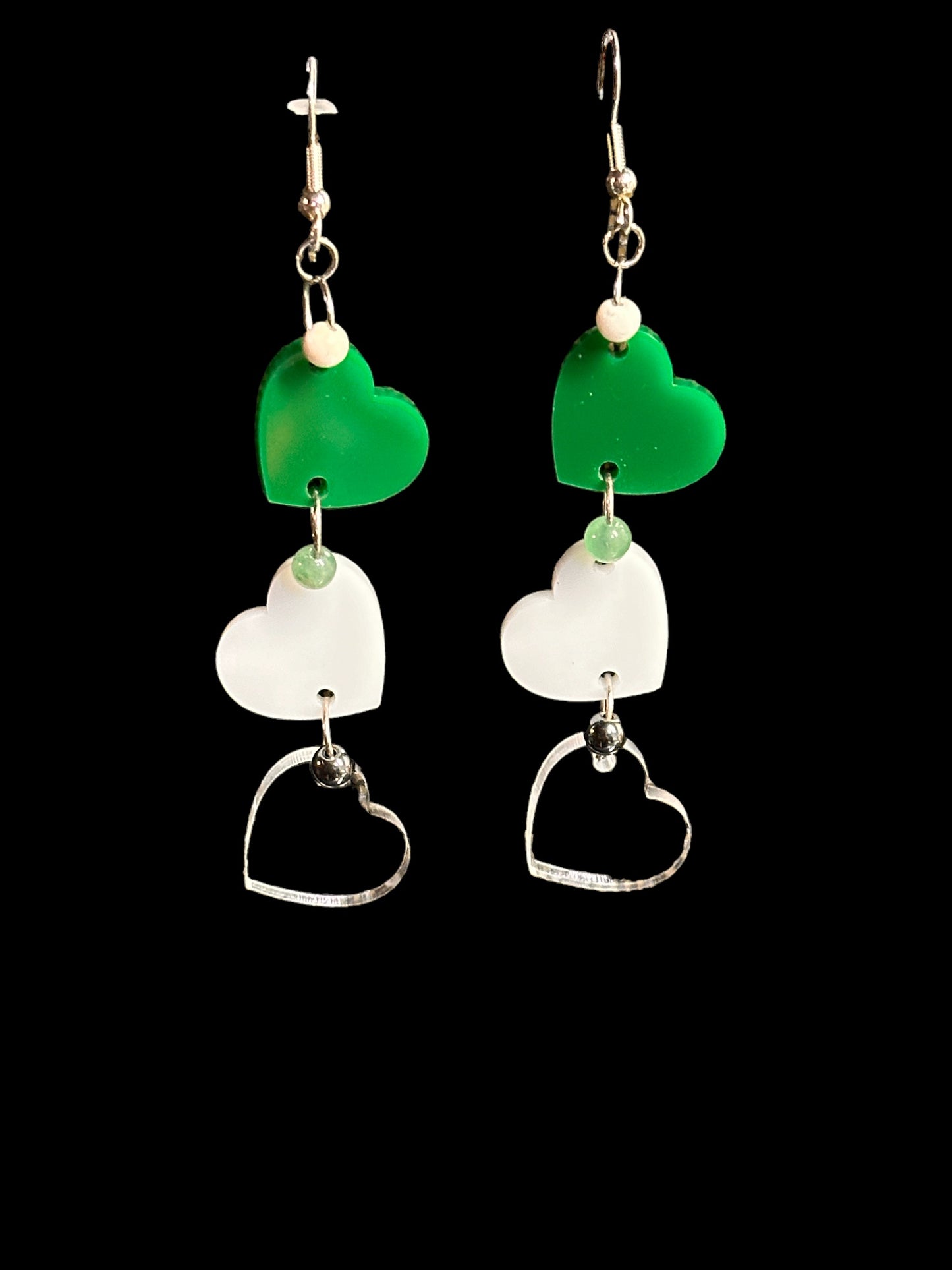 Acrylic With Crystal Earrings
