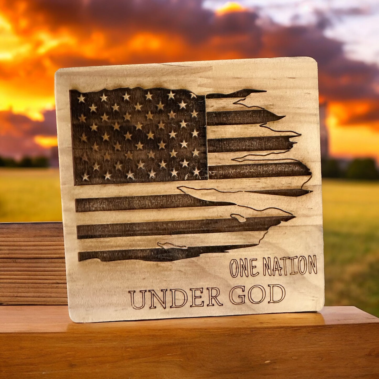 Laser Engraved wood coasters