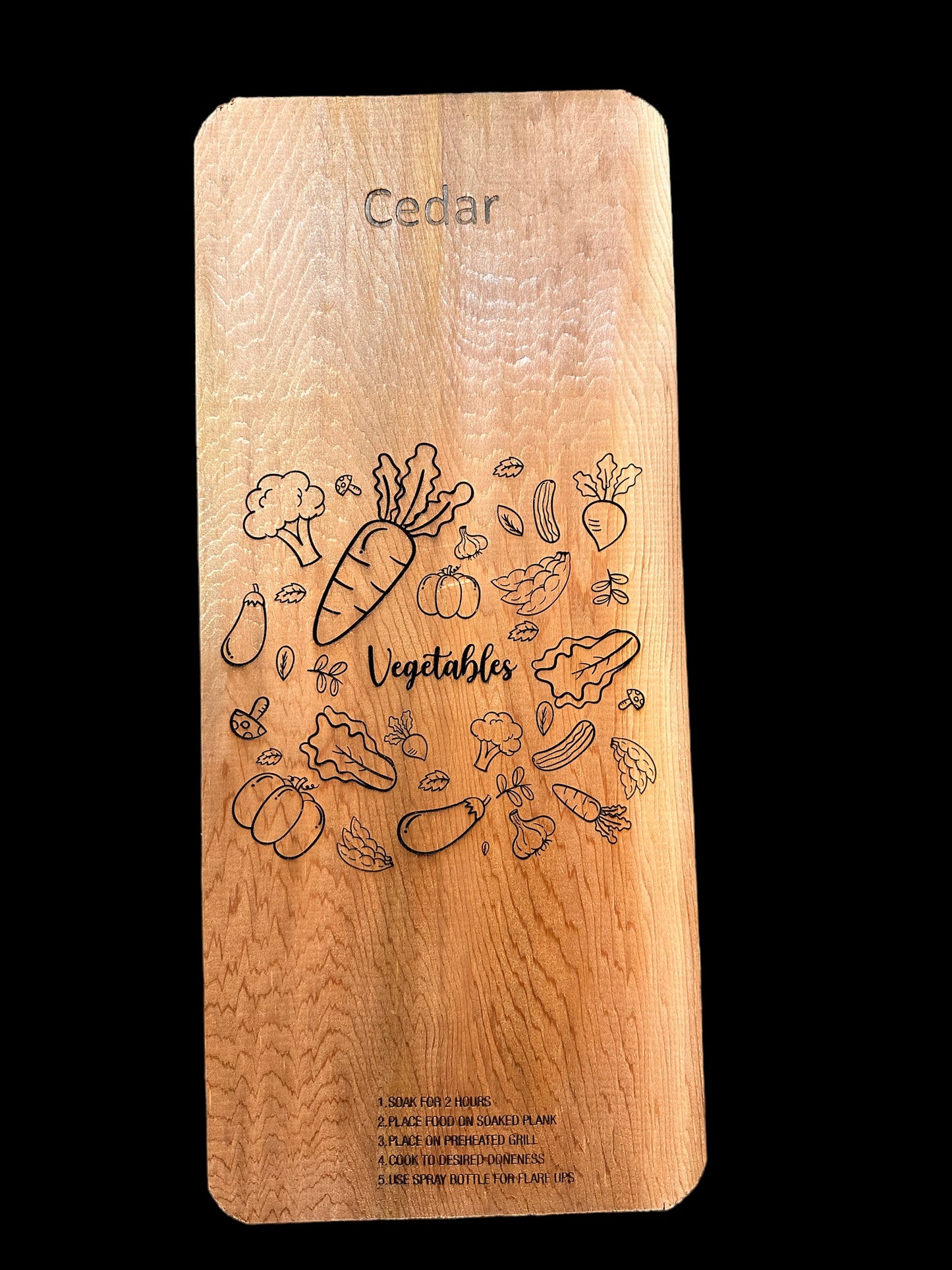 Engraved Cedar Grilling Plank