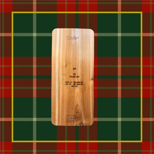 Engraved Cedar Grilling Plank