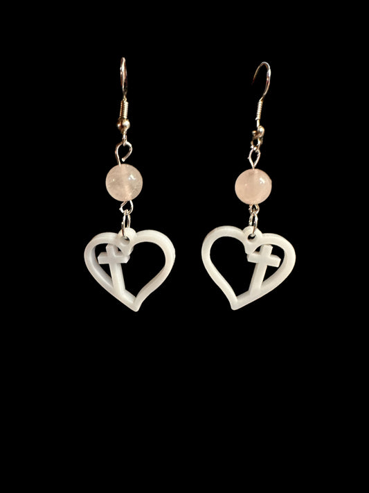 Acrylic With Crystal Earrings