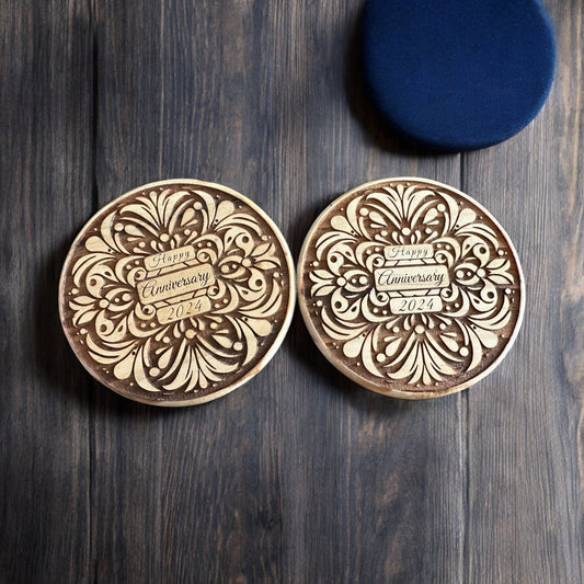 Anniversary Wood Coasters